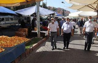 Tavşanlı semt pazarında denetim