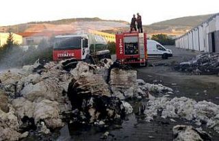 Tekstil fabrikasında yangın