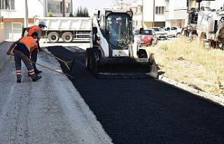 Tepebaşında üstyapı çalışmaları sürüyor