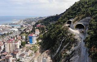 Trabzon’da Boztepe Tüneli’nin yapımı sürüyor
