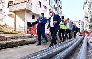 Trabzon’un içme suyu hattını yenileme çalışmaları...