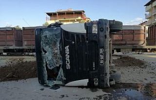 Trenin çarptığı tır sürücüsü, kazayı hafif...