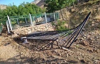 Tunceli Hozat’ta sel, alt ve üst yapıya zarar...