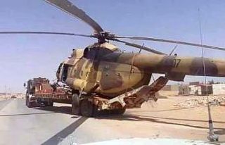 UMH güçleri, Hafter’e ait helikopteri ele geçirdi