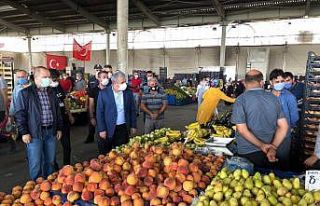 Vali Akın, korona virüs denetimlerini sürdürüyor