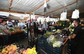 Vali Bilmez, Edremit’te pandemi denetiminde bulundu