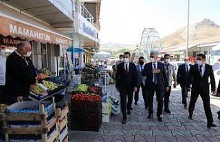 Vali Mehmet Makas, Tercan, Çayırlı, Otlukbeli ilçelerine...