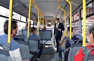 Vali Memiş, maske denetimi yaptı