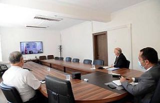 Vali Şentürk, Bakan Soylu’yla video konferans...