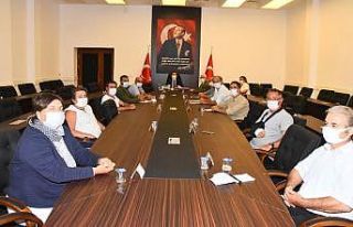 Vali Tavlı Kazı Başkanları ile bir araya geldi