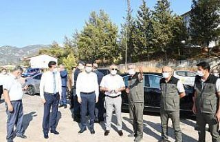 Vali Yazıcı, Adrasan’da yanan ormanlık alanı...