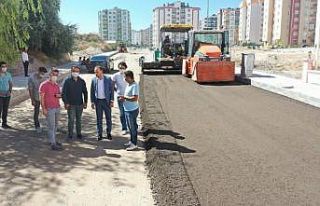 Vatan caddesinde sıcak asfalt öncesi son hazırlıkları...
