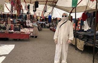 Vatandaş tam teşekküllü Covid-19 önlemi dikkat...