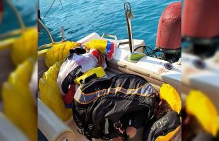 Yamaç Paraşütü ile denize düşen Alman turist...