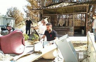 Yangın mağduru berbere meslektaşlarından destek