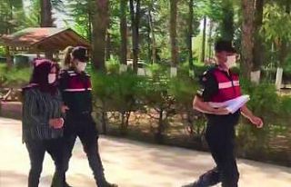 Yankesici kadın pazarda jandarmaya suçüstü yakalandı