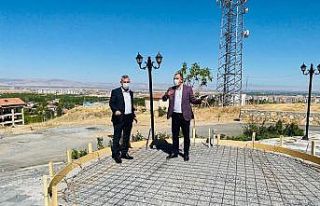 Yeşilyurt Gedik Tepesine oba çadırı kuruluyor