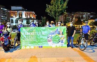 Yeşilyurt’ta bisiklet korteji