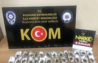 Yola atılan poşetten uyuşturucu çıktı, 1 şüpheli...