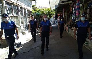 Zabıta’dan ’kaldırımlar hepimizin’ sloganı...