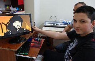 13 yaşında, tarihi Türk dizilerini çizgi filme...