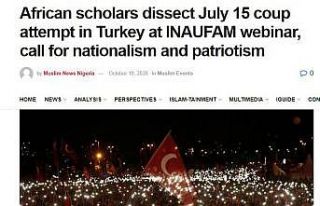 “15 Temmuz Darbe Girişimi” Afrika basınında