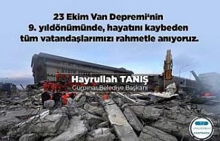 23 Ekim Van depreminin yıldönümü