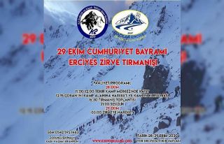29 Ekim Cumhuriyet Bayramı Erciyes Zirve Tırmanışı