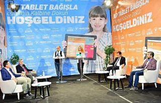 3 saat süren canlı yayında bin 161 tablet bağışlandı