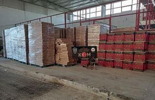 Adana’da 5 milyon 350 bin adet kaçak makaron ele...