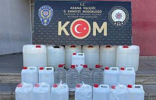 Adana’da kaçak içki ve sigara operasyonu