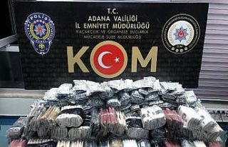 Adana’da kaçak içki ve tütün ele geçirildi