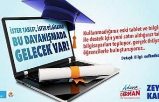 Adana’da tablet ve bilgisayar toplama kampanyası