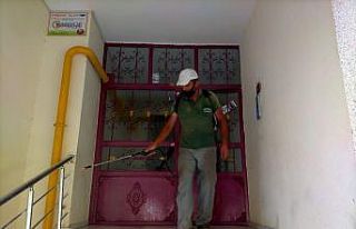 Adıyaman’da dezenfektan çalışmaları sürüyor