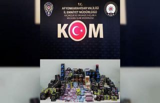Afyonkarahisar polisinden işyerlerine kaçakçılık...