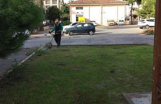 Akbük ve Altınkum’da park ve yeşil alan temizliği...