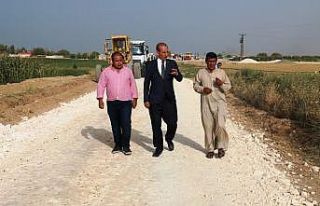 Akçakalede yol yapım çalışmaları