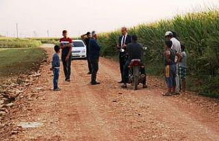 Akçakale’de yol yapım çalışmaları devam ediyor
