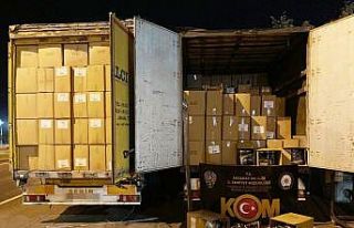 Aksaray’da 19 ton 700 kilo kaçak tütün ele geçirildi