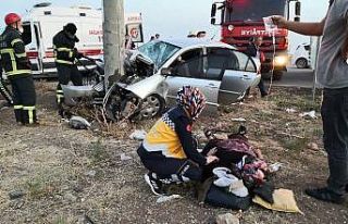 Aksaray’daki sıkışmalı kazada ekipler zamanla...