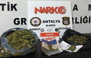 Alanya’da 2 ayrı uyuşturucu operasyonda 2 tutuklama