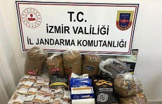 Aliağa’da iş yerine kaçak tütün baskını