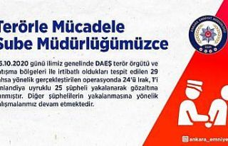 Ankara Emniyet’inden DAEŞ operasyonu: 25 gözaltı