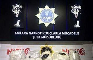 Ankara Narkotik polisi 31 kilo kubar esrar ele geçirdi