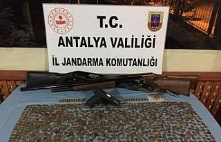 Antalya’da bir eve yapılan baskınla bin 83 tarihi...