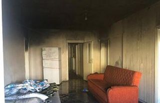 Apartmandaki yangın bina sakinlerini korkuttu