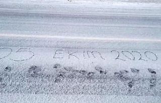 Ardahan’a mevsimin ilk karı yağdı