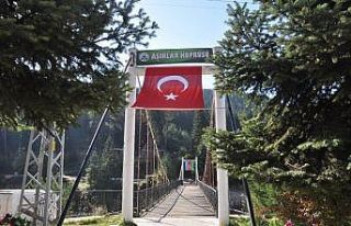 Aşk ve sevginin sembolü Aşıklar Köprüsüne Azerbaycan...