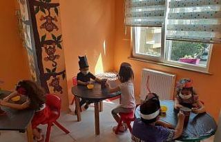 Atık malzemeler, minik ellerde yuvaya dönüştü