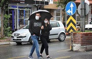 Aydın’da beklenen yağış başladı
